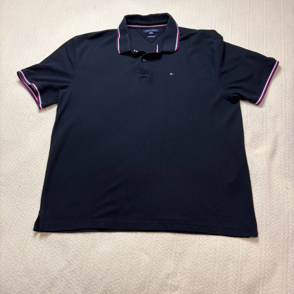 Men's Tommy Hilfiger Polo Black Size XXXL